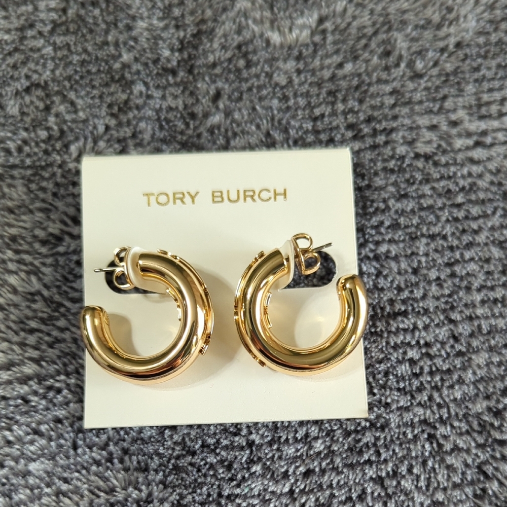 Tory Burch Gold Hoop Earrings
